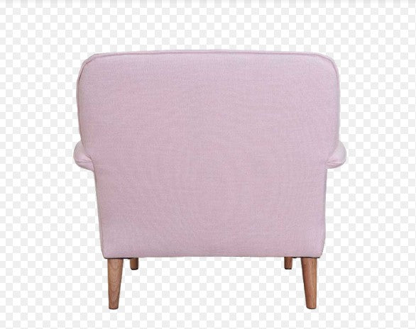 34" X 34" X 31" Pink Polyester Accent Chair