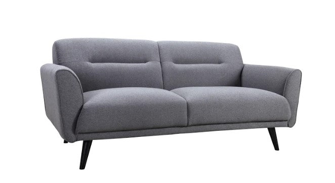 64" X 37" X 32" Gray Polyester Loveseat