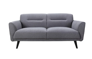 64" X 37" X 32" Gray Polyester Loveseat