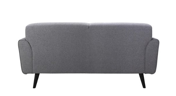 64" X 37" X 32" Gray Polyester Loveseat