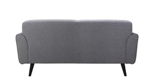 64" X 37" X 32" Gray Polyester Loveseat