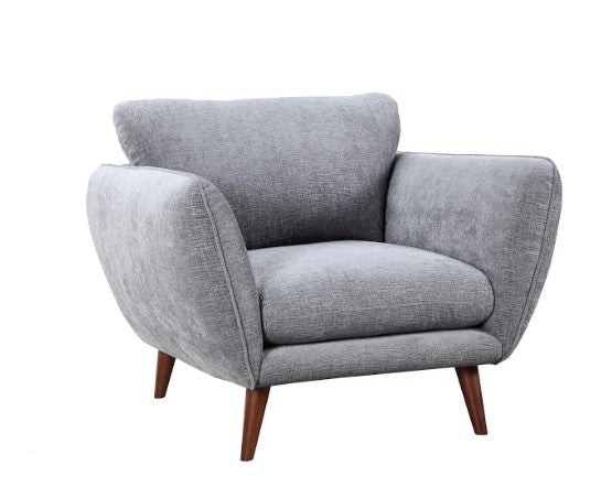 40" X 39" X 34" Gray Polyester Chair