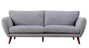 79" X 39" X 34" Gray Polyester Sofa