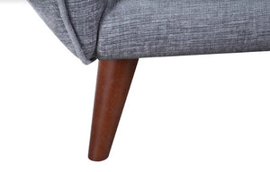 79" X 39" X 34" Gray Polyester Sofa