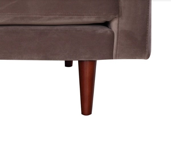 36" X 38" X 35" Taupe Polyester Chair