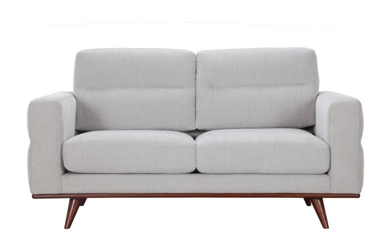 66" X 37" X 36" Light Taupe Polyester Loveseat