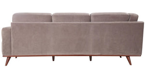 96" X 97" X 36" Taupe Polyester Sectional