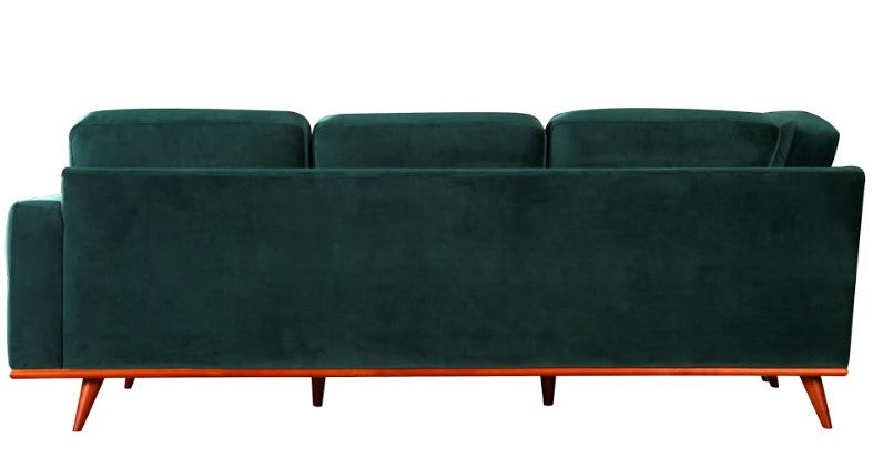 96" X 97" X 36" Green Polyester Sectional