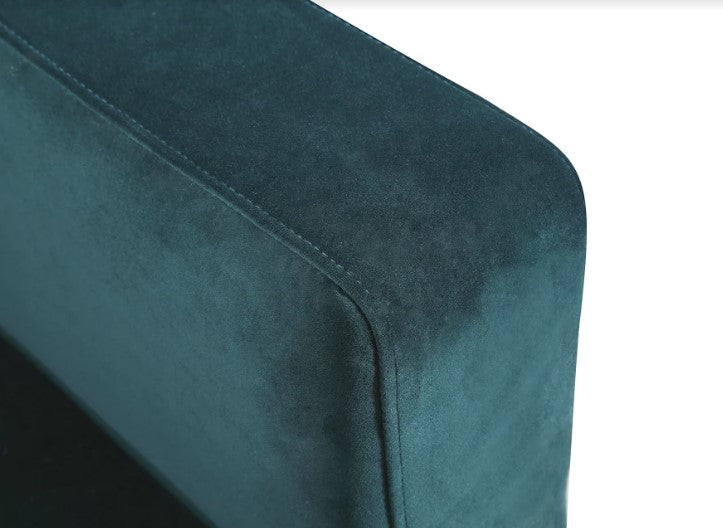 96" X 97" X 36" Green Polyester Sectional