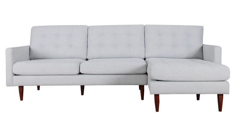 105" X 61" X 38" Beige Polyester Raf Sectional