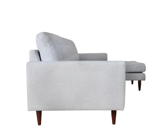 105" X 61" X 38" Beige Polyester Raf Sectional