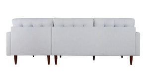 105" X 61" X 38" Beige Polyester Raf Sectional