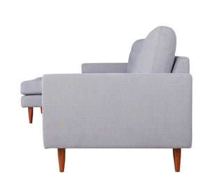 105" X 61" X 38" Gray Polyester Laf Sectional