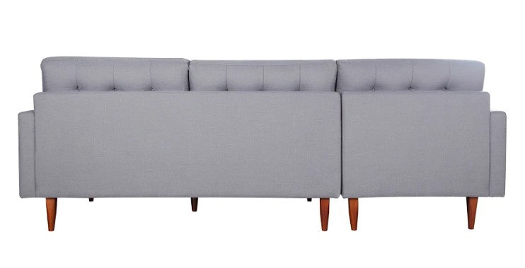 105" X 61" X 38" Gray Polyester Laf Sectional