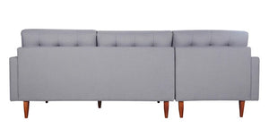 105" X 61" X 38" Gray Polyester Laf Sectional
