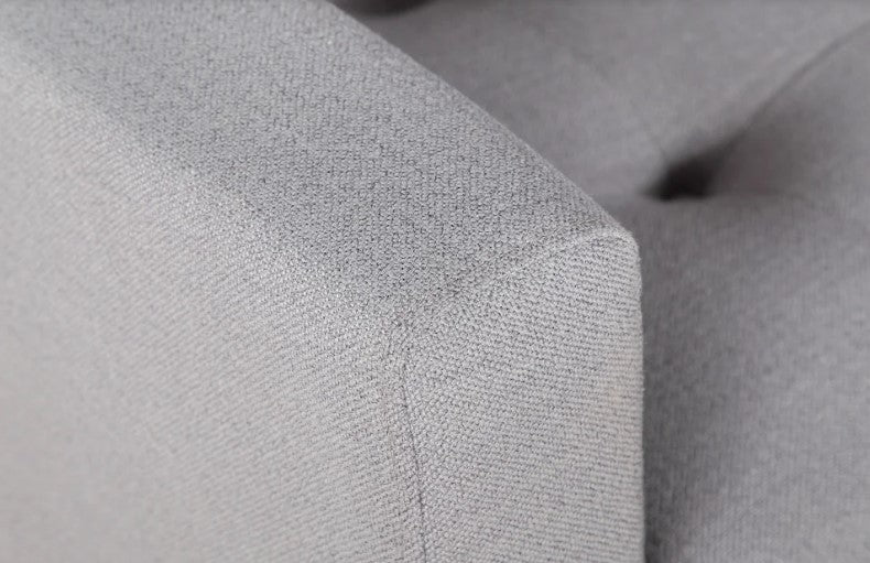 105" X 61" X 38" Gray Polyester Laf Sectional