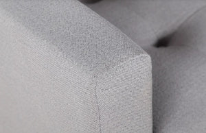 105" X 61" X 38" Gray Polyester Laf Sectional