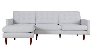 105" X 61" X 38" Beige Polyester Laf Sectional