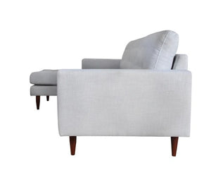 105" X 61" X 38" Beige Polyester Laf Sectional