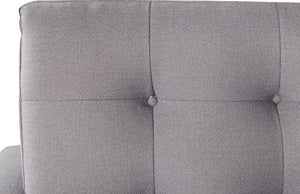 105" X 61" X 38" Gray Polyester Raf Sectional