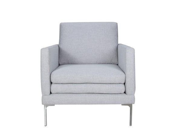 34" X 36" X 34" silver Polyester Chair