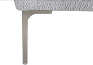 34" X 36" X 34" silver Polyester Chair