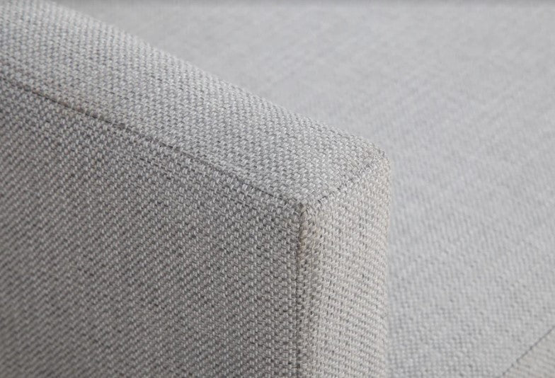 60" X 36" X 34" silver Polyester Loveseat
