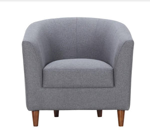 30" X 29" X 30" Gray Polyester Club Chair