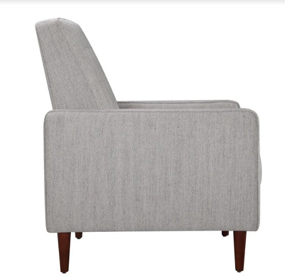 30" X 36" X 38" Oatmeal Polyester Push Back Chair