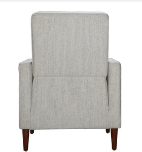30" X 36" X 38" Oatmeal Polyester Push Back Chair