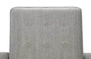 30" X 36" X 38" Oatmeal Polyester Push Back Chair