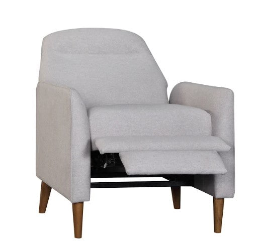 30" X 39" X 42" Light Gray Polyester Push Back Chair