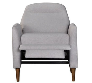30" X 39" X 42" Light Gray Polyester Push Back Chair
