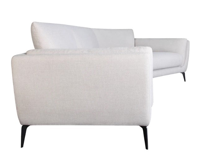 134" X 65" X 35" Oatmeal Polyester Laf Sectional