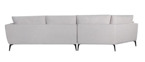 134" X 65" X 35" Oatmeal Polyester Laf Sectional