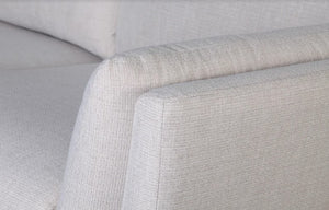 134" X 65" X 35" Oatmeal Polyester Laf Sectional