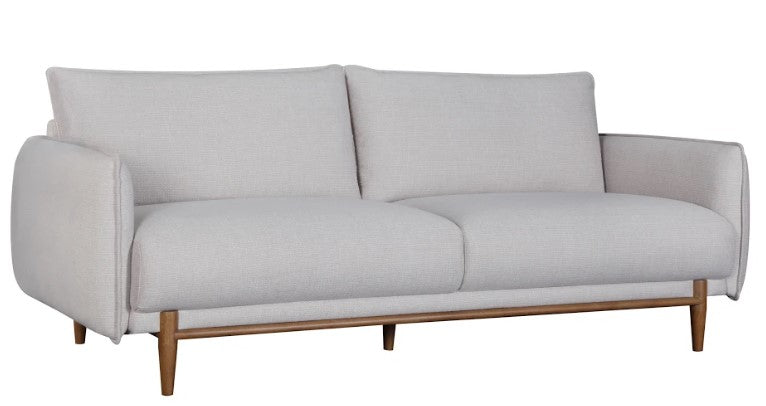 86" X 37" X 34" Oatmeal Polyester Sofa