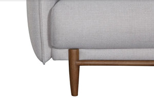 86" X 37" X 34" Oatmeal Polyester Sofa
