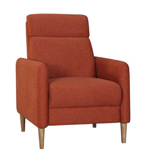 30" X 36" X 42" Red Polyester Push Back Chair
