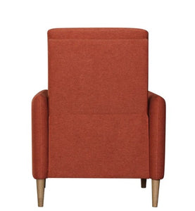 30" X 36" X 42" Red Polyester Push Back Chair