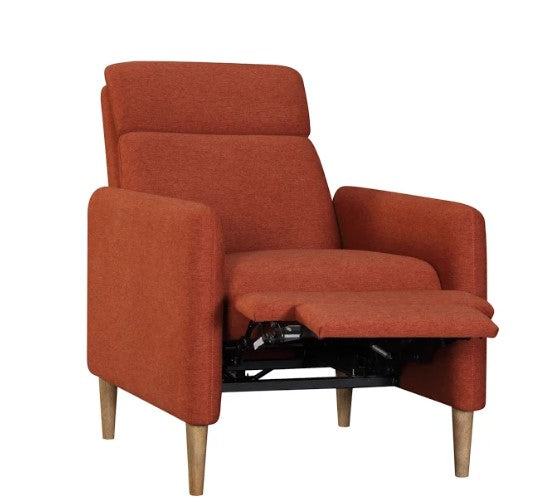 30" X 36" X 42" Red Polyester Push Back Chair