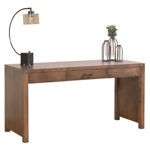 60" X 24" X 30.5" Cappuccino Wood Writing Desk