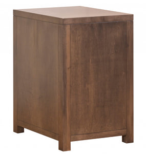 19.5" X 24" X 30.5" Cappuccino Wood 2 Drawer File