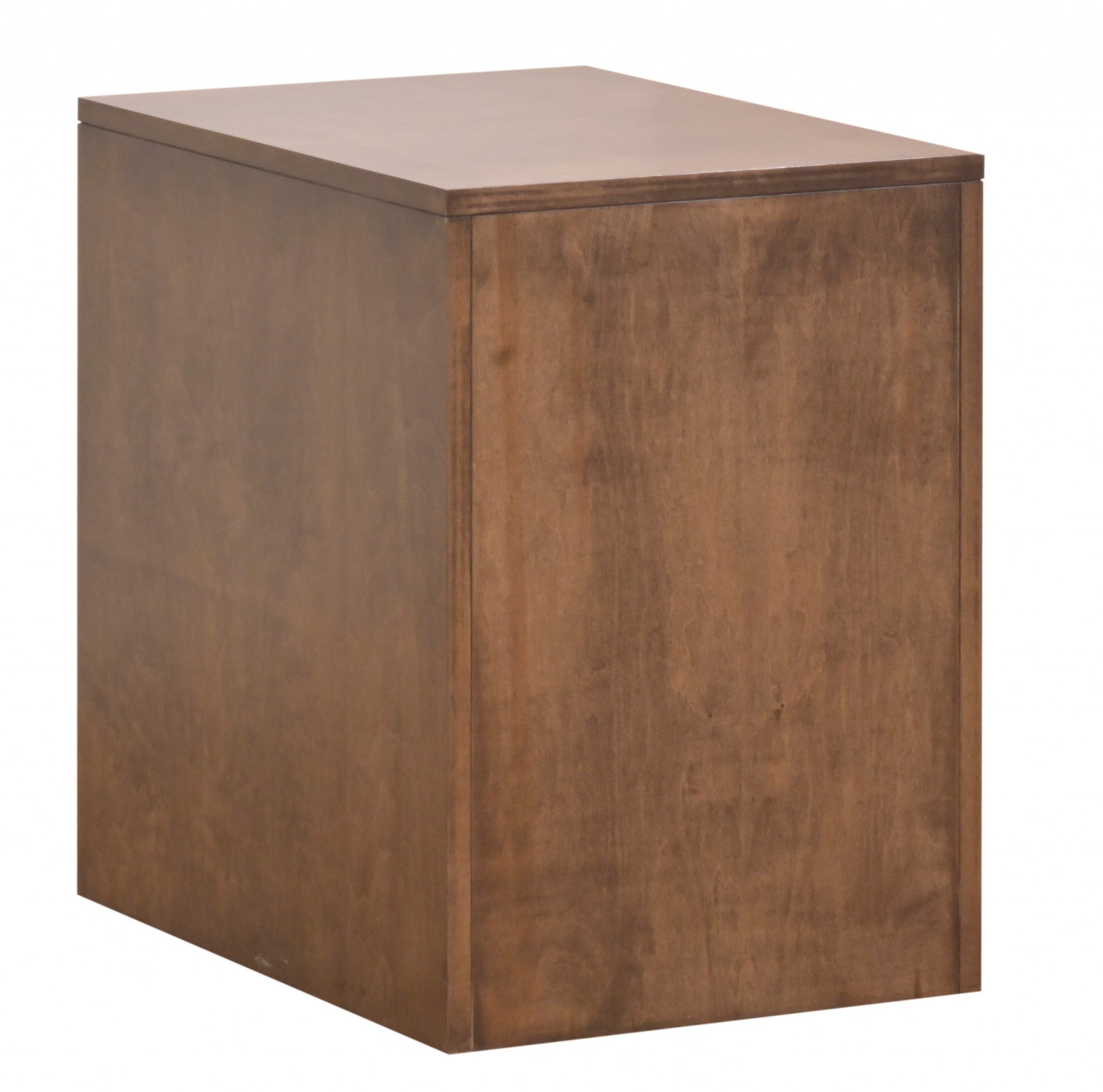 17" X 22" X 24" Cappuccino Wood Rolling Door Cabinet
