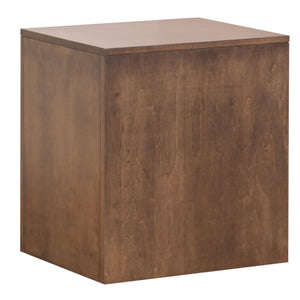 17" X 22" X 24" Cappuccino Wood Rolling Door Cabinet