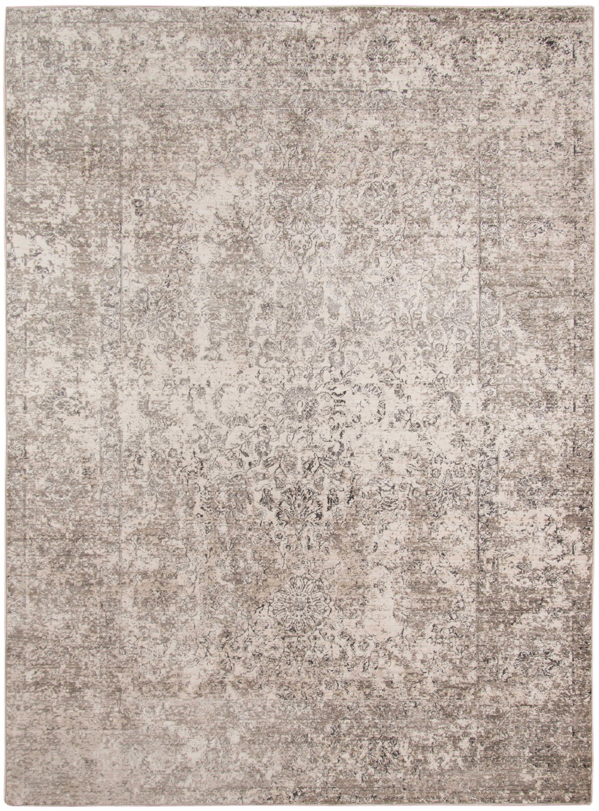 2.6" X8" X 0.38" Beige  Polyester Area Rug