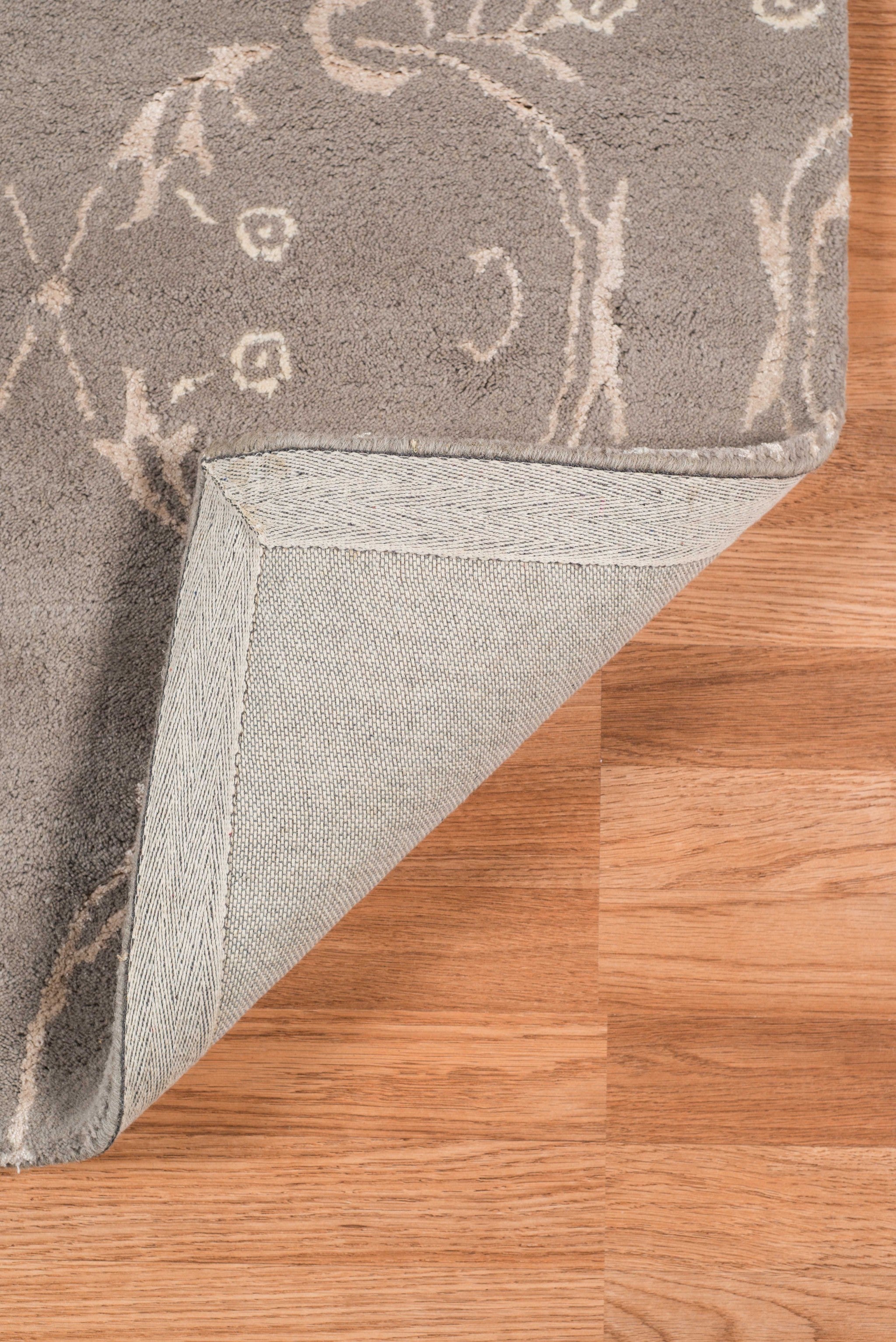 5" X8" X 0.5" Gray  Wool Area Rug