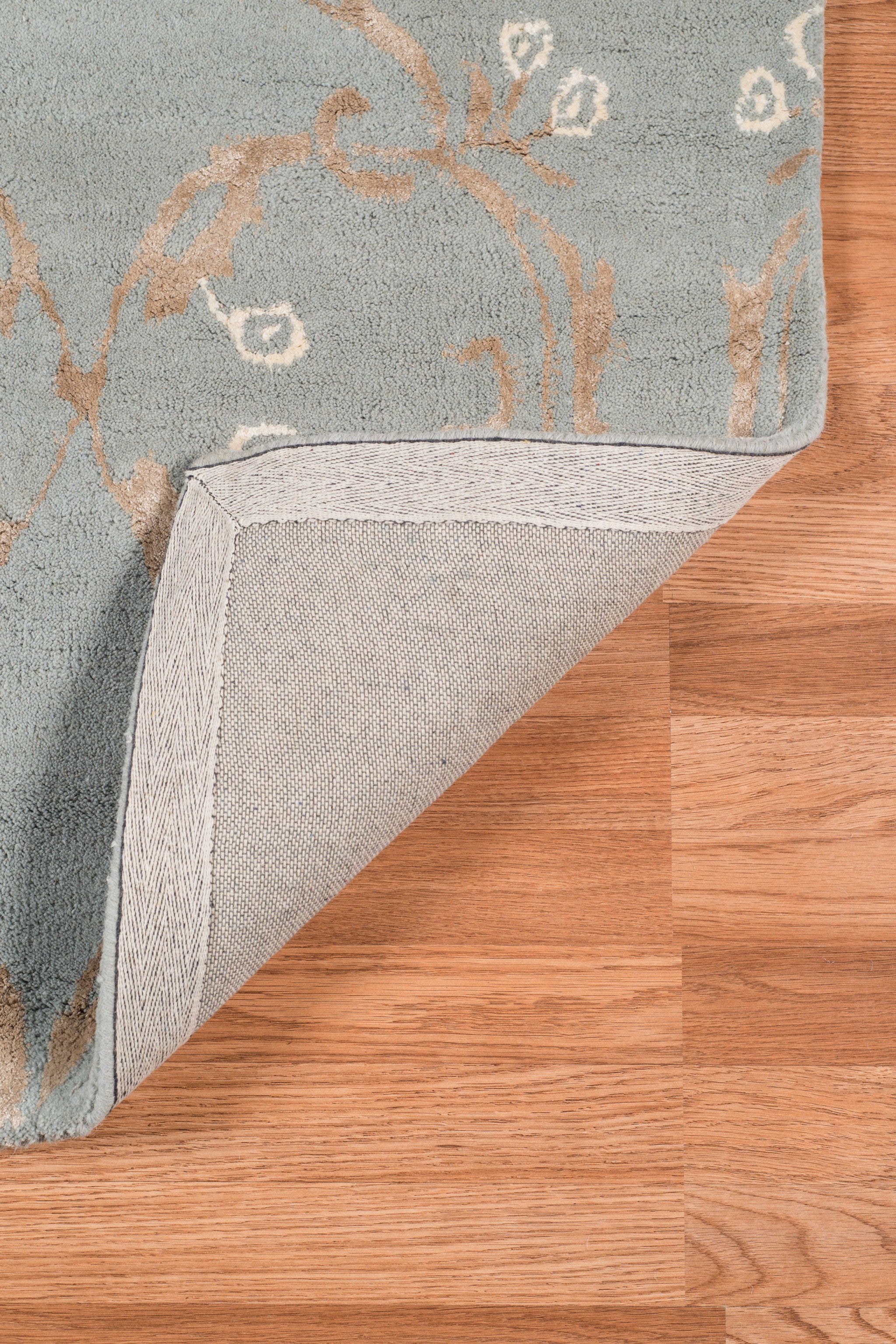 5" X8" X 0.5" Gray  Wool Area Rug