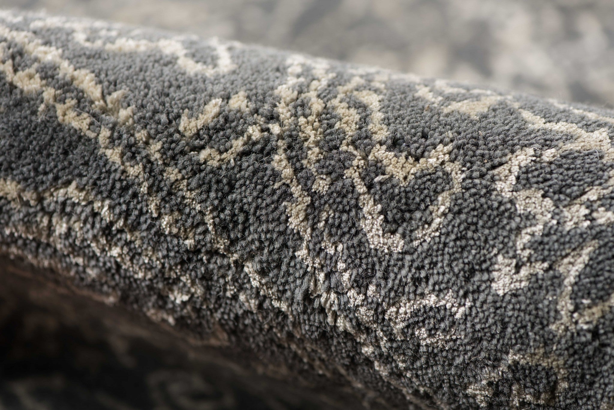 5" X8" X 0.5" Blue  Wool Area Rug