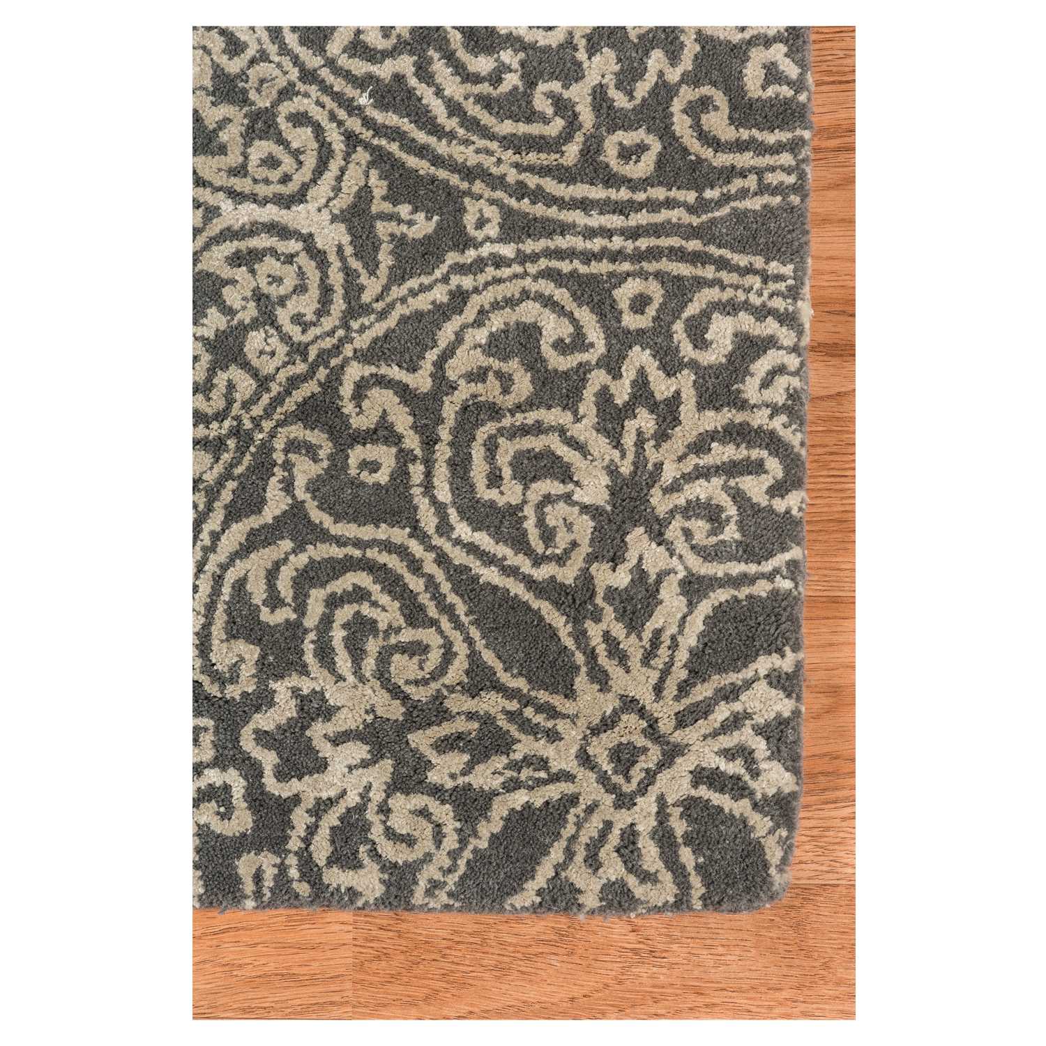 8" X11" X 0.5" Blue  Wool Area Rug